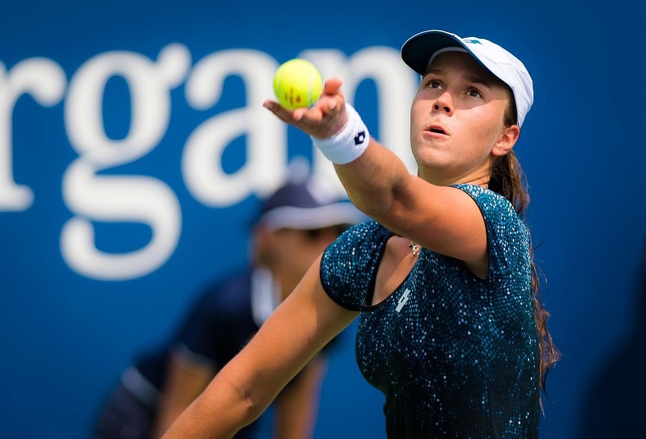 Белорусская теннисистка Виктория Лапко успешно начала турнир в Хобарте Фото:wtatennis.com