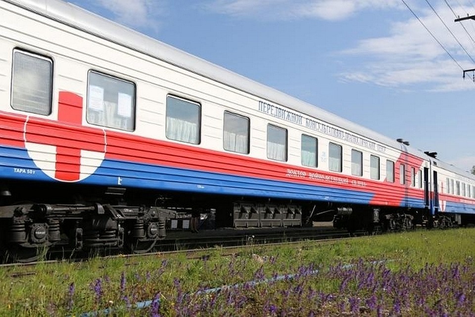 Красноярский «Поезд здоровья» отправляется в первый рейс нового 2019 года. Фото Красноярской железной дороги