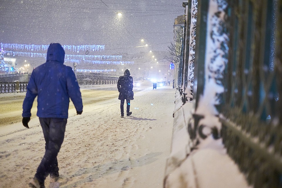 МЧС предупредило о метели в Петербурге 11 января.