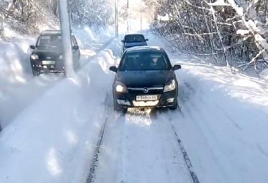 Кадр из видео очевидцев