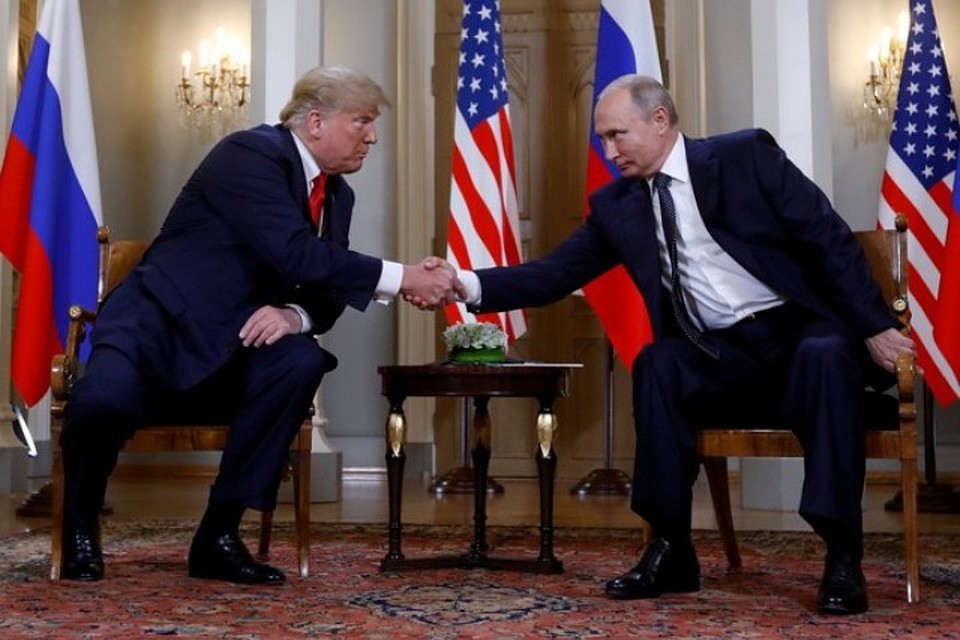 Встреча президентов США и России Дональда Трампа и Владимира Путина в Хельсинки 16 июля 2018 года