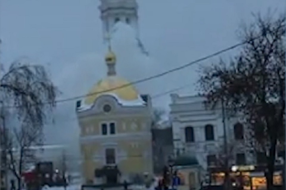 Пожар вспыхнул в Киево-Печерской лавре