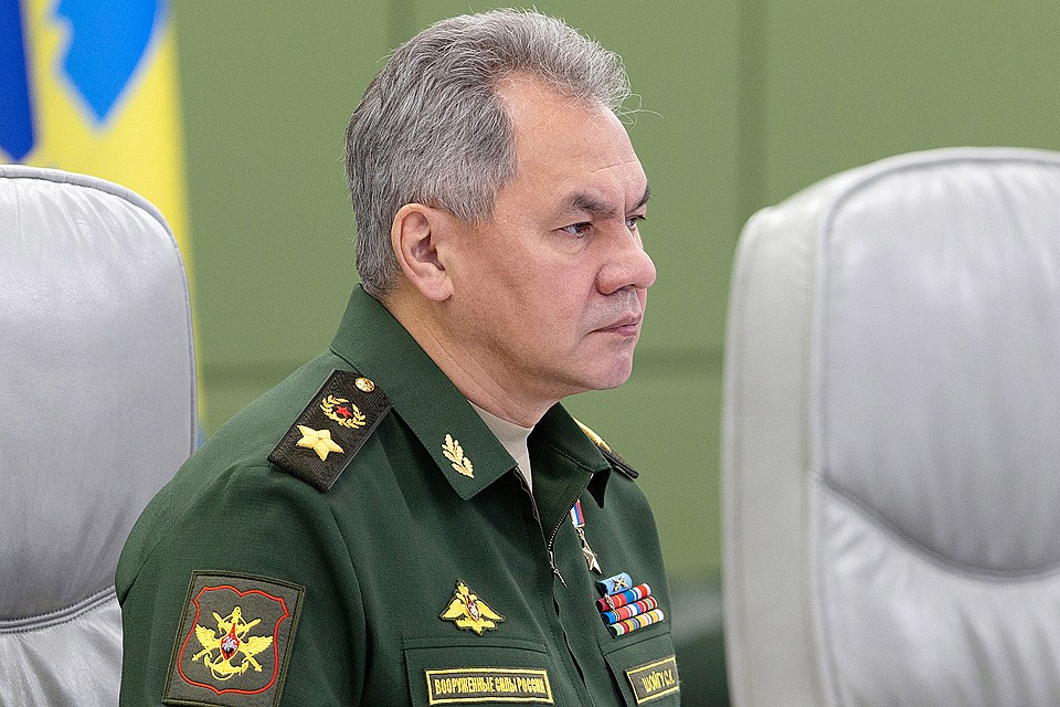 Министр обороны РФ Сергей Шойгу во время селекторного совещания в Министерстве обороны РФ 15 января 2019 г. Фото Алексей Ерешко/пресс-служба Минобороны РФ/ТАСС