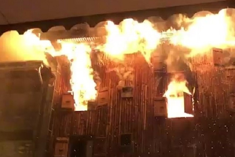 При пожаре в Куршевеле погибли 2 человека. ФОТО: стоп-кадр с видео