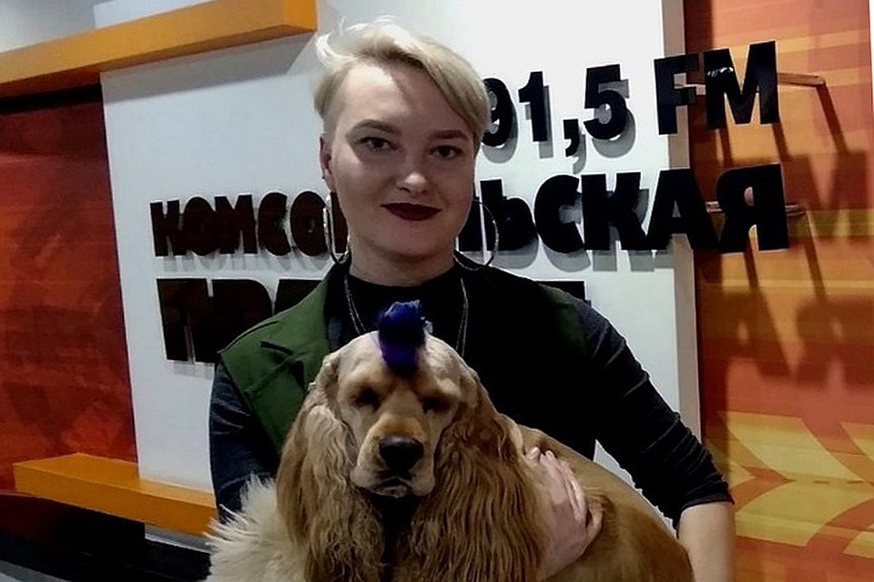 Грумер Екатерина Корнеева на радио "Комсомольская правда" в Иркутске.