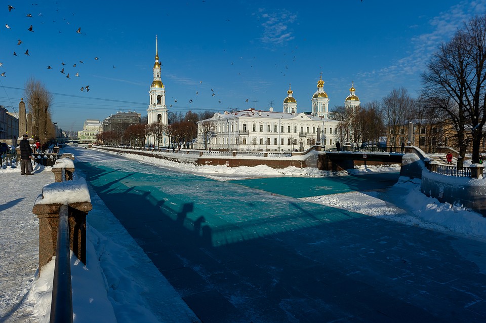 В Петербурге "позеленел" Крюков канал