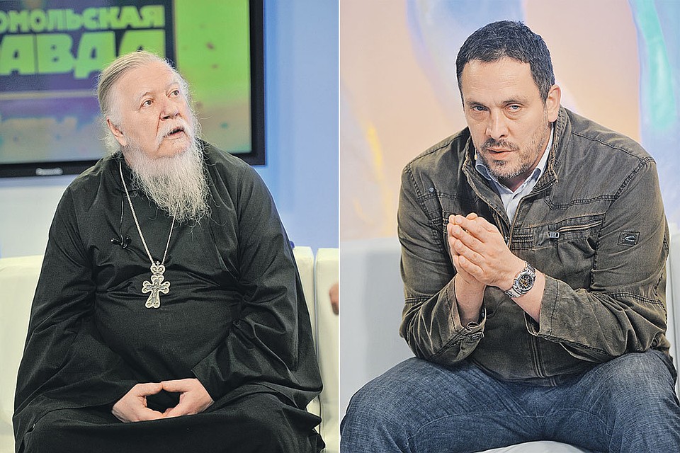 В эфире Радио «Комсомольская правда» поспорили настоятель столичного храма Святителя Митрофана Воронежского на Хуторской протоиерей Димитрий Смирнов и журналист и политолог Максим Шевченко.