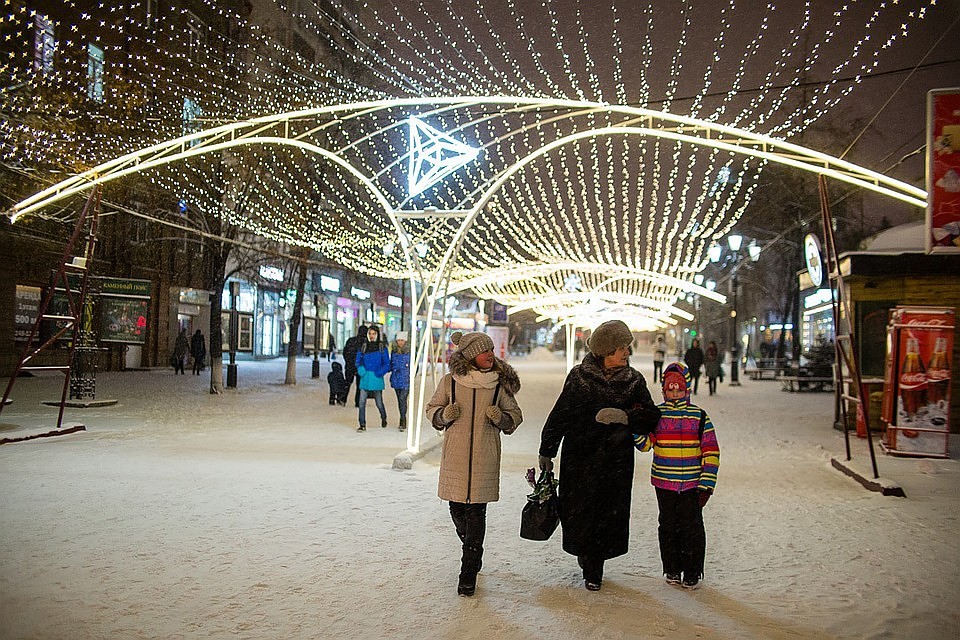 Даже зимой в центре города красота!