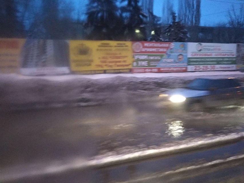 Улицы затоплены