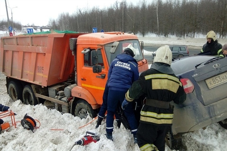 С места аварии