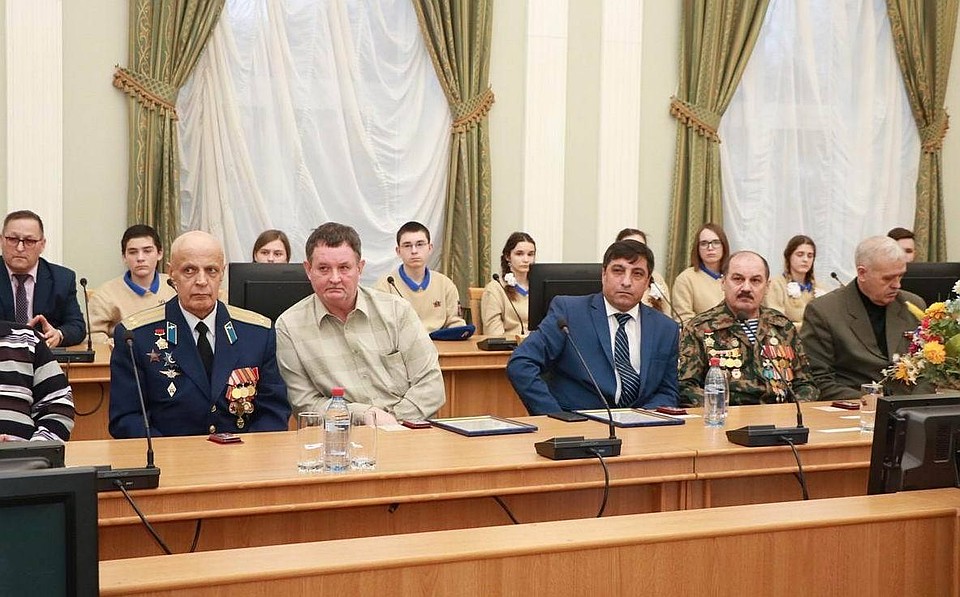 На фото пресс-службы администрации Рязани: ветераны Афганистана на торжественном собрании