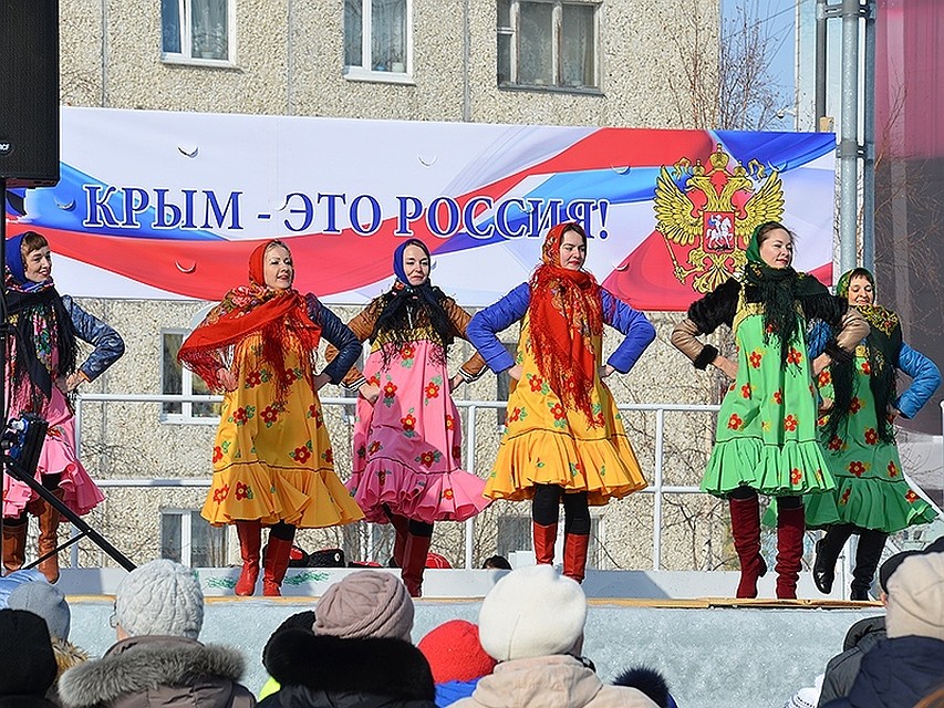 Югорчане празднуют приход «Крымской весны». Фото с сайта правительства ХМАО-Югры