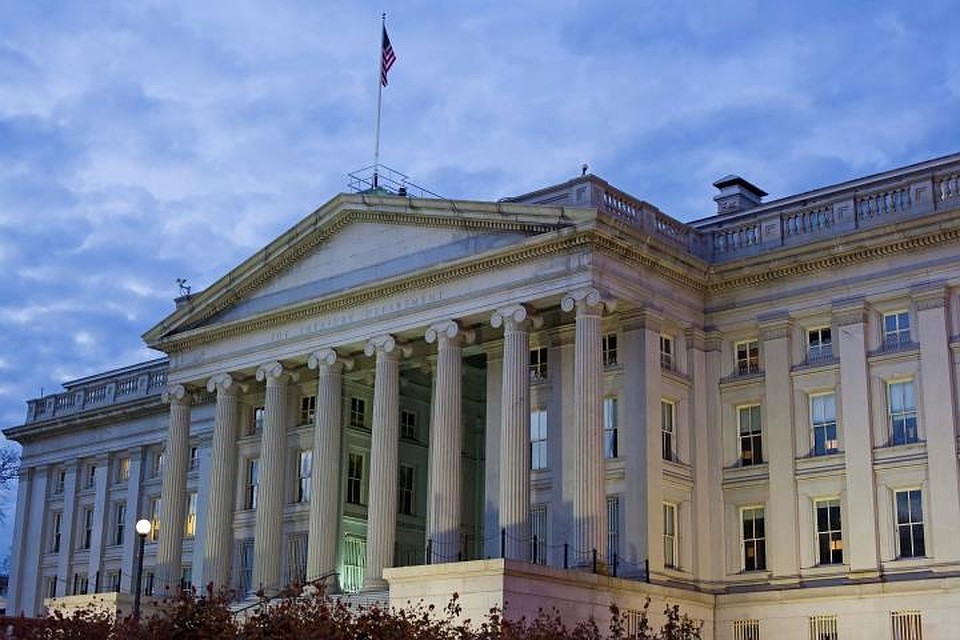 Здание министерства финансов США