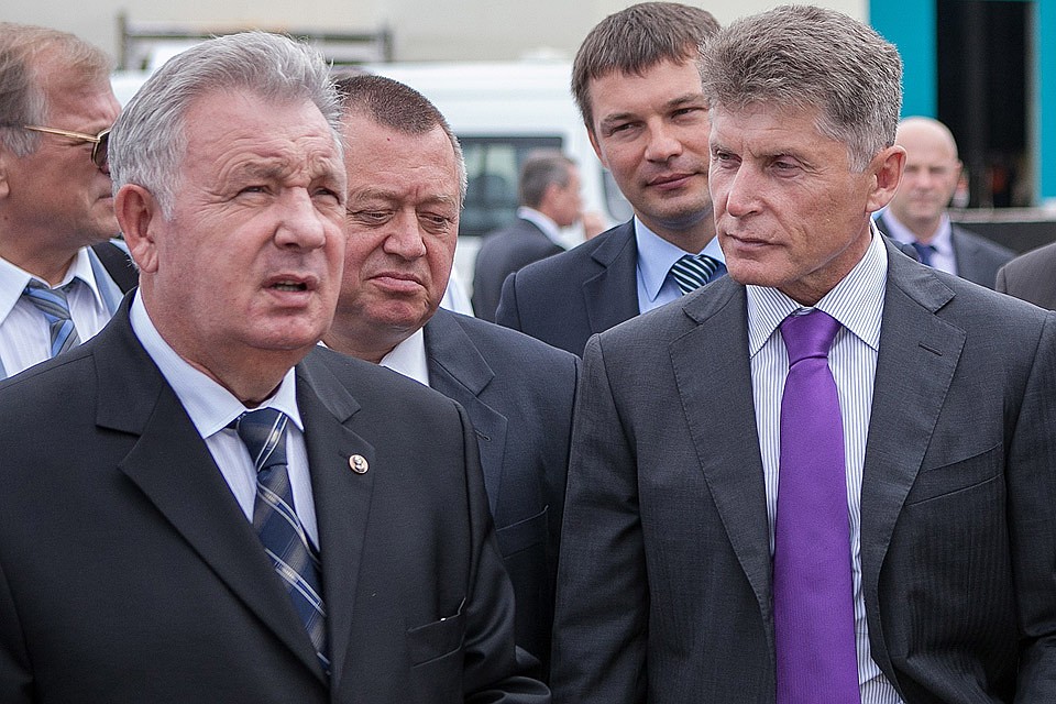 Виктор Ишаев и Олег Кожемяко в 2015 году. Фото из архива/Игорь Агеенко/ТАСС