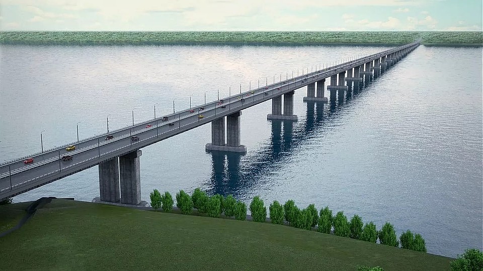 Мост планируется сделать с четырьмя полосами для движения