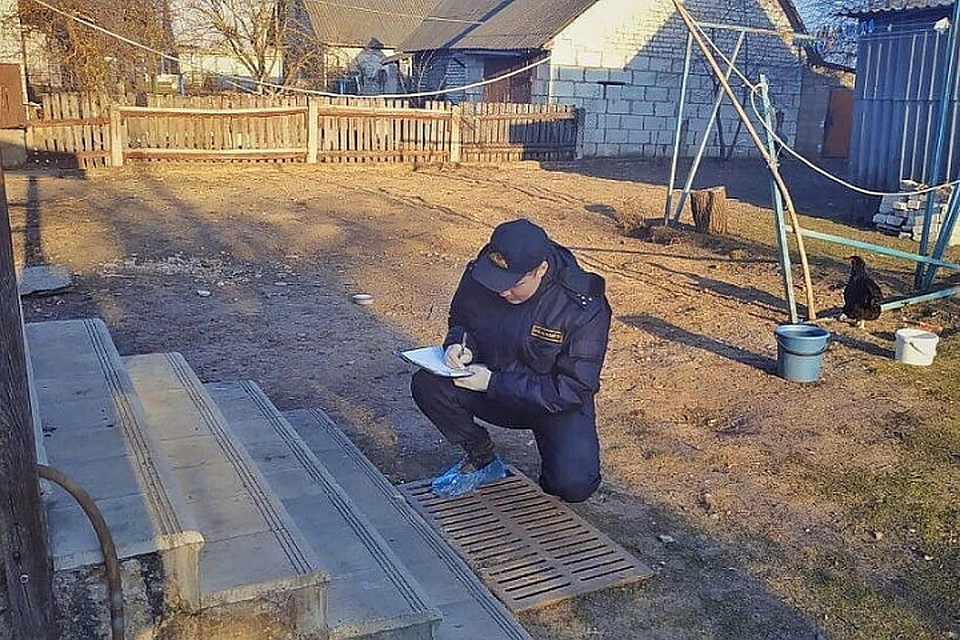 Следователи расследуют убийство в Зельве. Фото: Следственный комитет.