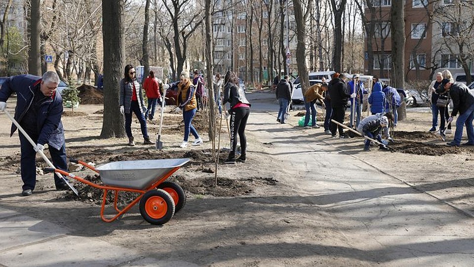 Жители Владивостока вышли на субботник. Фото:администрация Владивостока