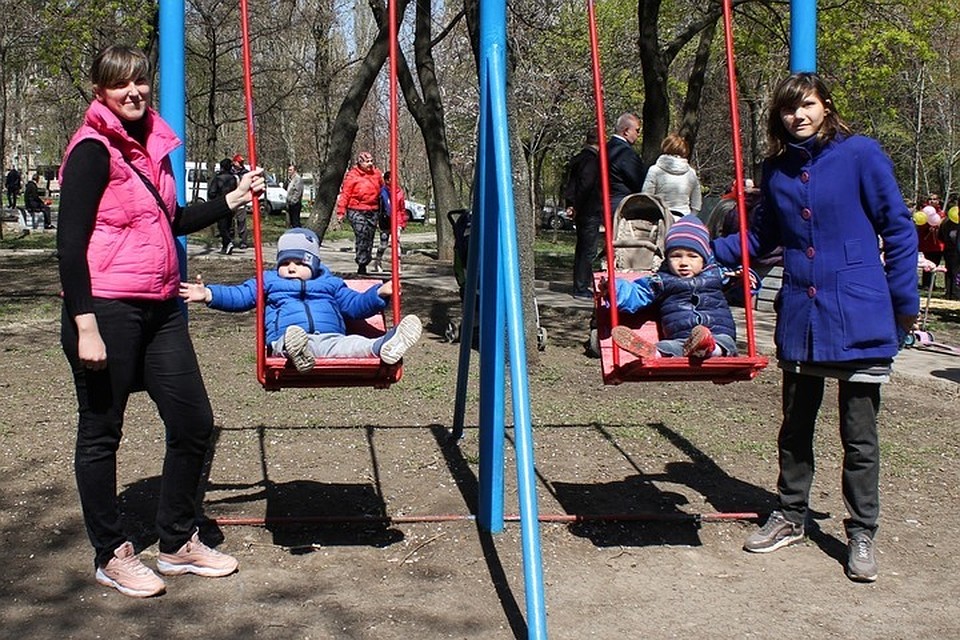 Теперь для детворы будет раздолье. Фото: Администрация города Донецка