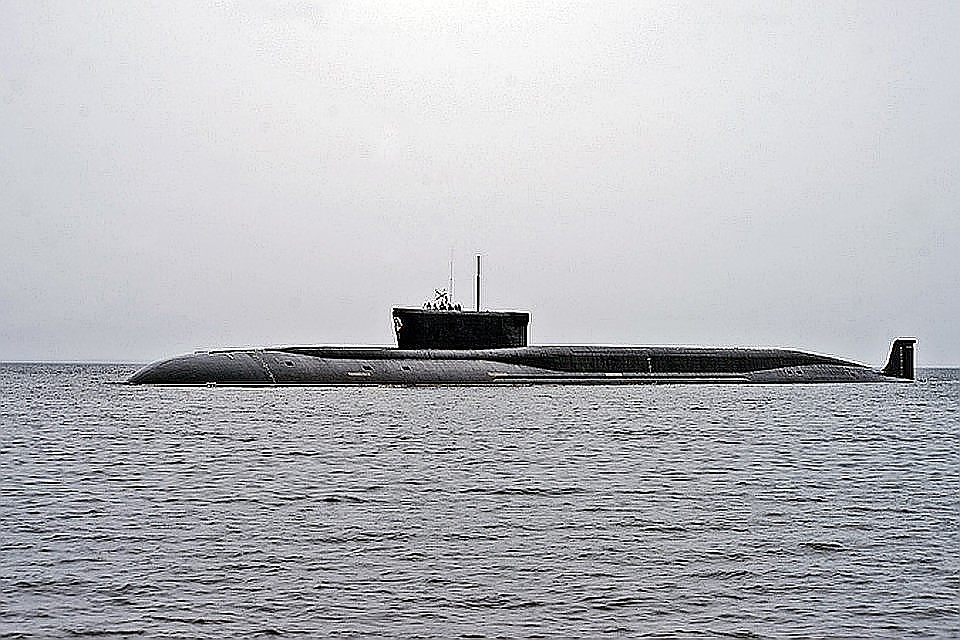 Первую подлодку-носитель системы "Посейдон" спустили на воду в Северодвинске Фото: Олег Кулешов