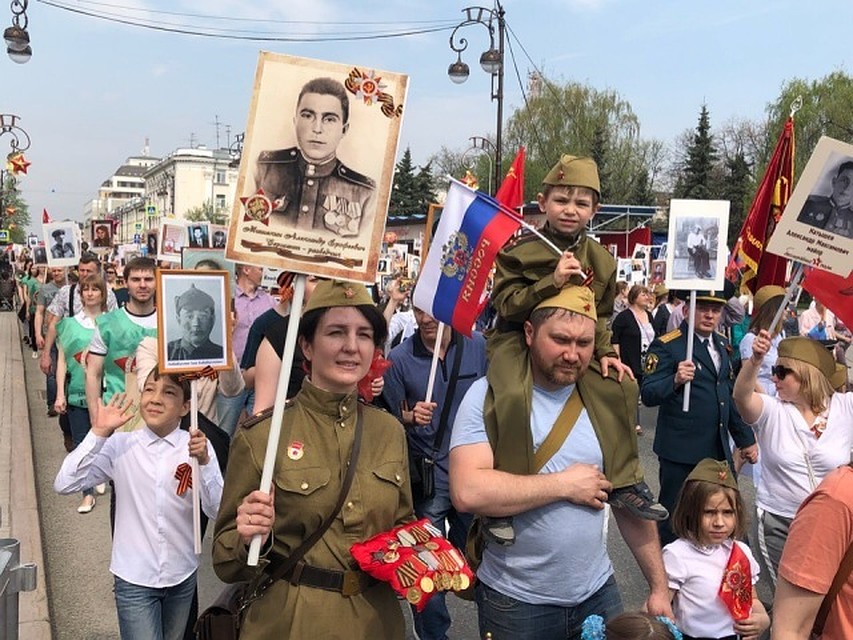 Участниками торжественных шествий 9 мая в Тюменской области стали 145 тысяч человек