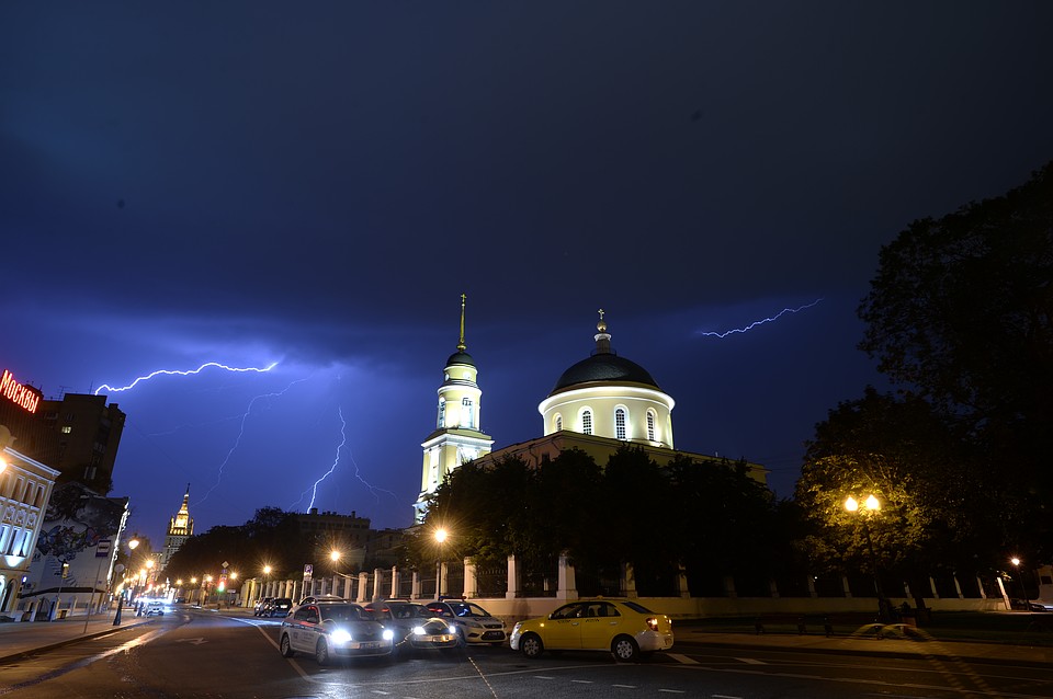 В Москве ожидаются грозы