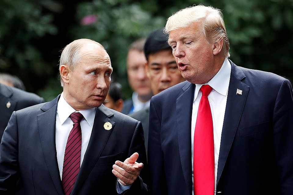 Президент США Дональд Трамп и президент России Владимир Путин