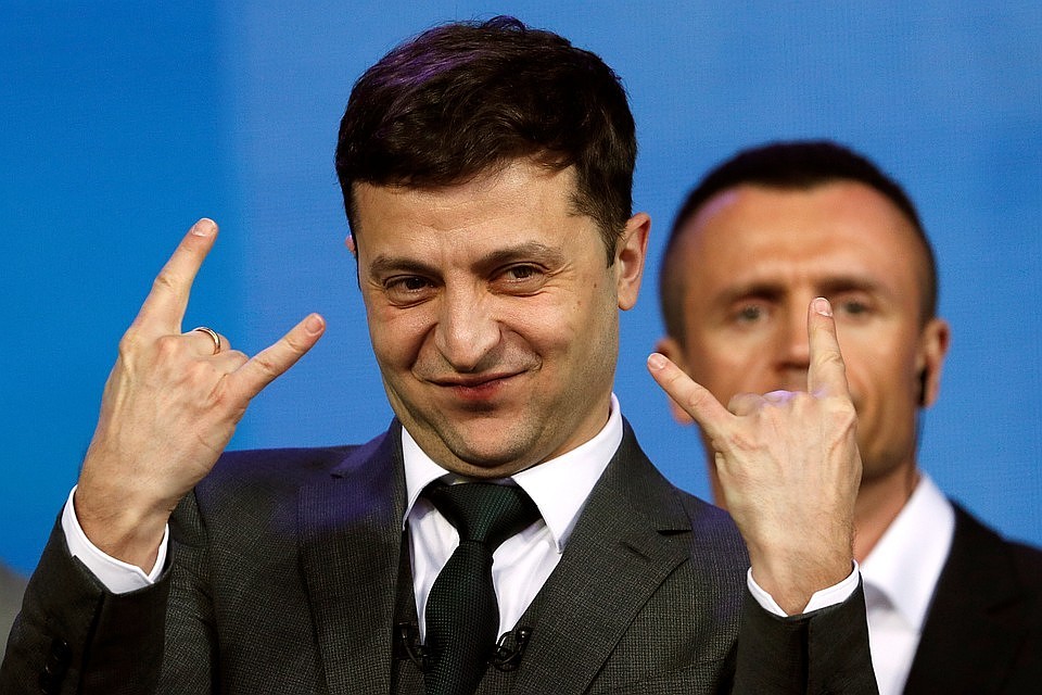Новоизбранный президент Украины Владимир Зеленский