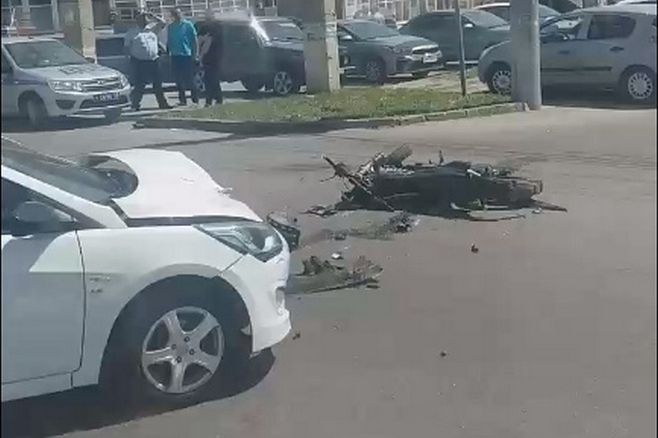 ДТП с мотоциклом в Липецке