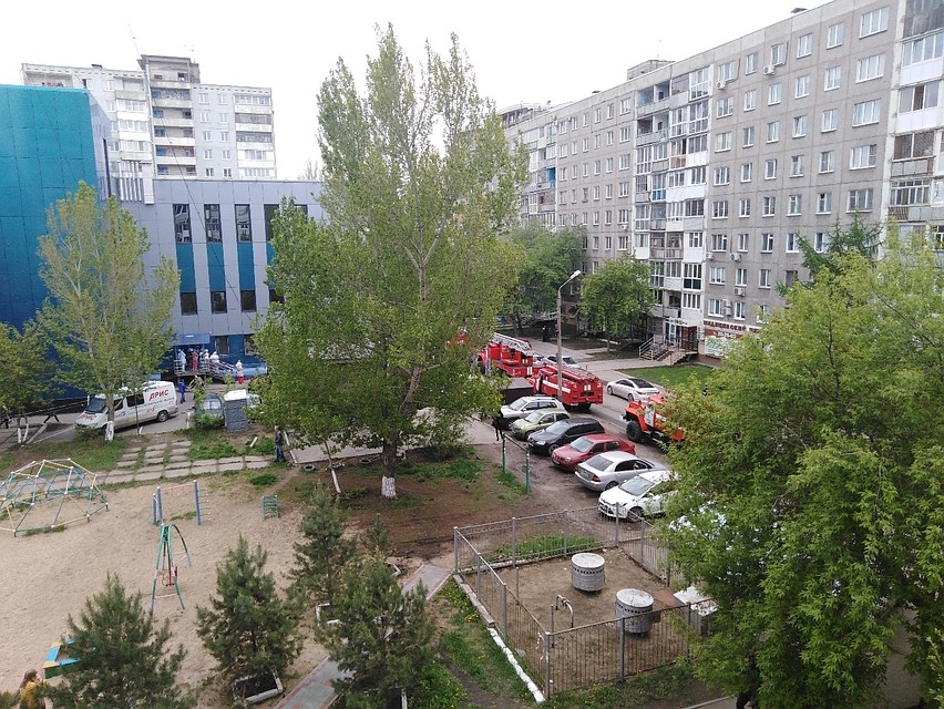 В торговом центре в Омске случился пожар