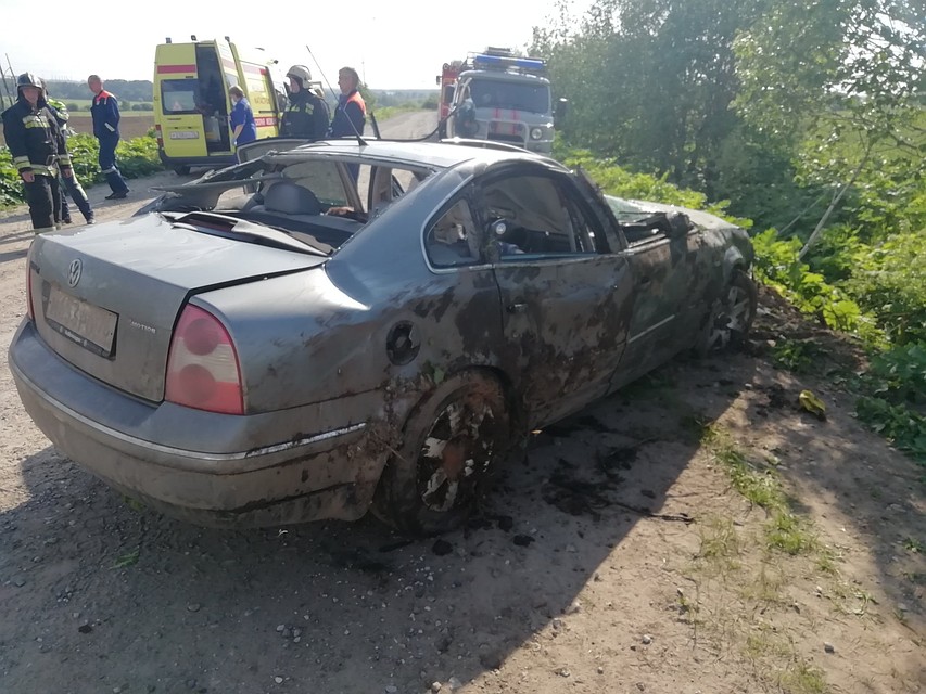 Для ликвидации ДТП приехали 2 единицы техники и 9 человек личного состава