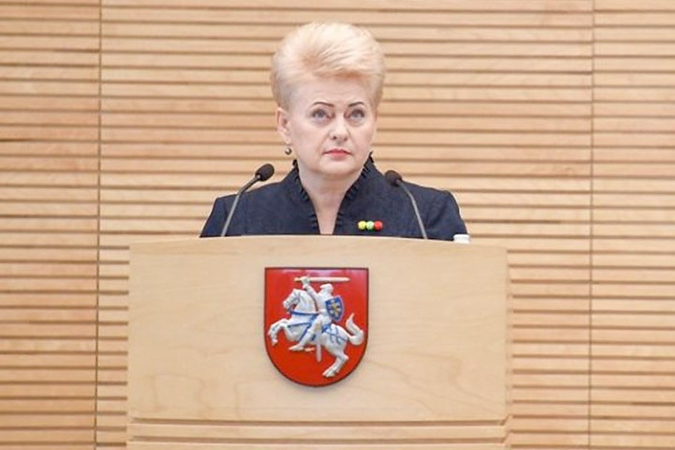 Даля Грибаускайте выступит в парламенте с последним годовым отчетом. Фото: с сайта lrp.lt