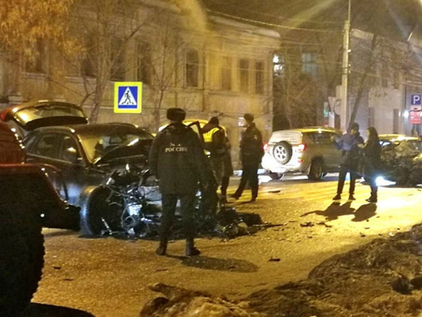 Так выглядела машина после ДТП