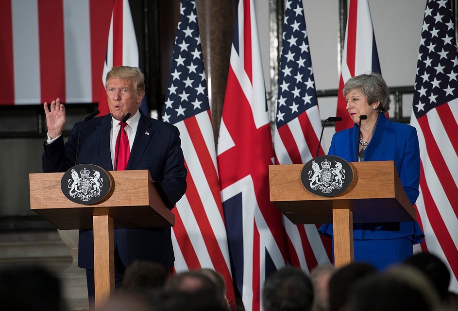 Дональд Трамп и Тереза Мэй