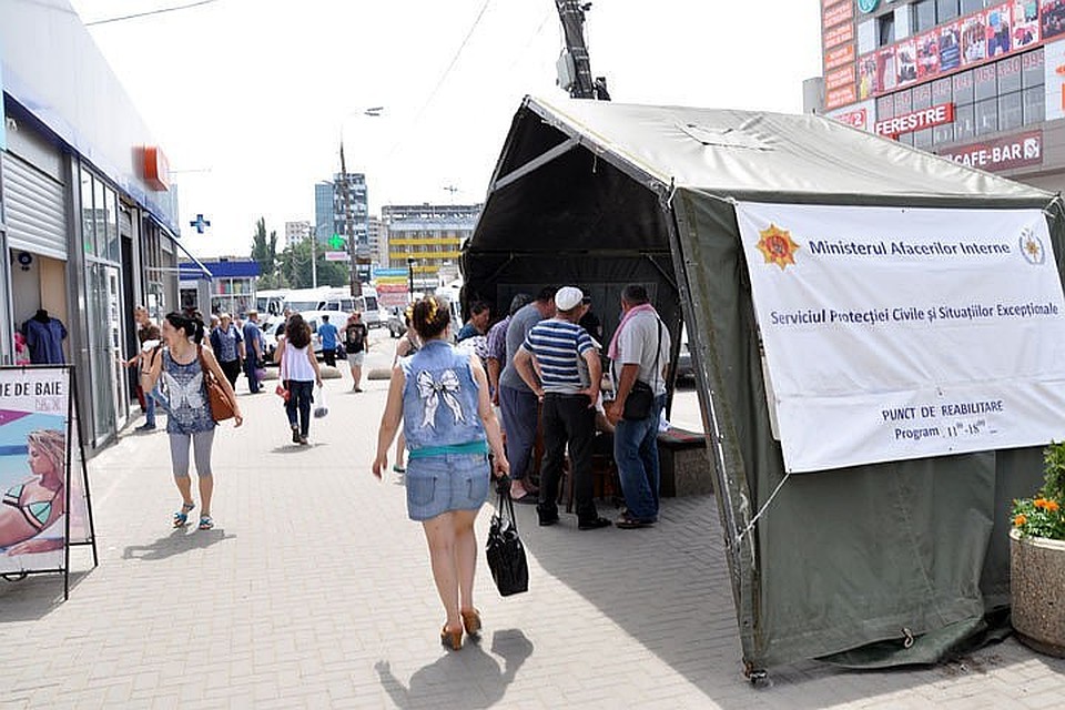 Палатку установят и у Центрального рынка Кишинева.