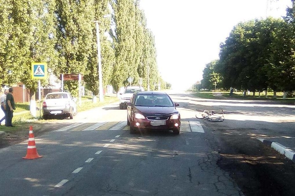 Под Липецком сбили велосипедистку