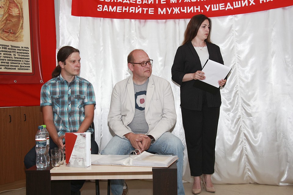 Евгений Баранцев (слева) и Александр Анитов на презентации своей книги. Фото: Мария Зайцева.