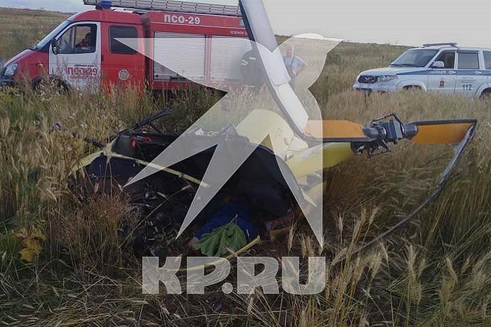 Вертолет Robinson упал около Солнечногорска