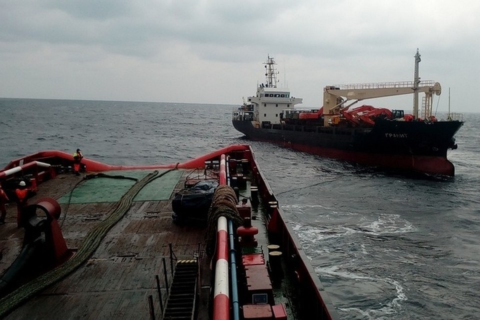 «Гранит» следовал во Владивосток из Пусана с генеральным грузом. Фото: Морспасслужба