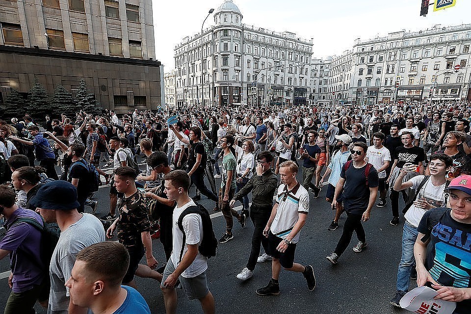 Москвичи составили треть собравшихся на митинге на проспекте Сахарова