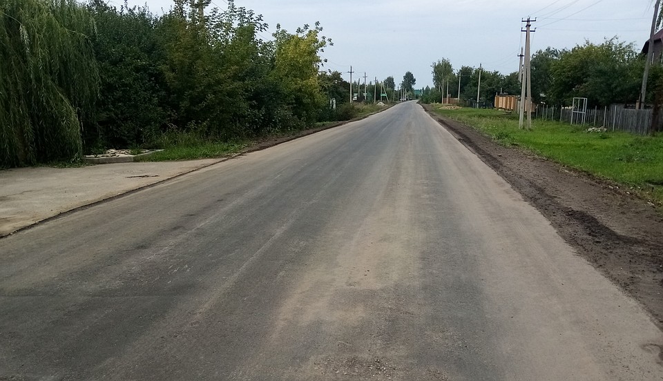 В Мичуринском районе отремонтировали полкилометра дороги