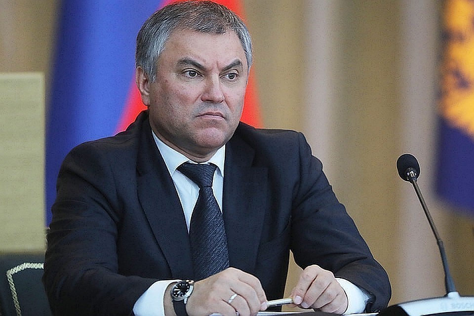 Володин заявил, что в Госдуму уже поступили материалы об иностранном вмешательстве в дела РФ