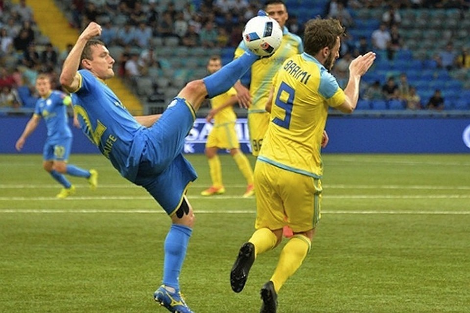 В 2016-м БАТЭ в гостях проиграл "Астане" 2:4, в Борисове была ничья 2:2. Фото: fcbate.by