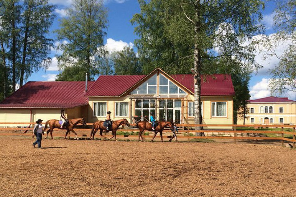 В лагере дети катаются на лошадях и зарабатывают галстук Следопыта "странными испытаниями". Фото: vk.com/sledt.