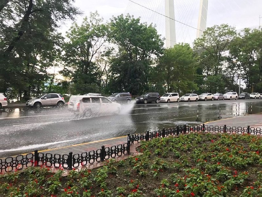 Ливень во Владивостоке