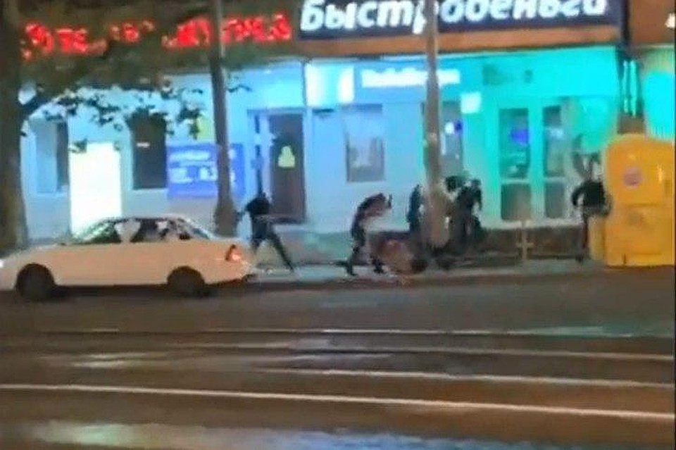 Скриншот видео с места событий
