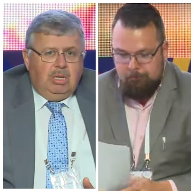 Слева - Андрей Бельянинов, справа - Тим Керби.