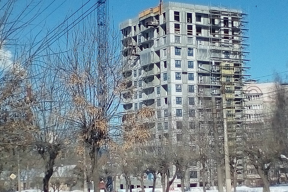 ЧП произошло в одном из строящихся зданий на улице Ломоносова