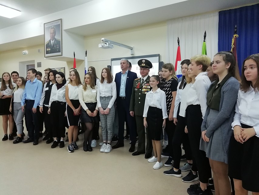Школьникам преподали урок мужества