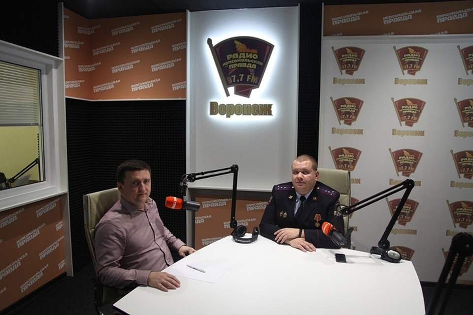 Владимир Бурдашкин в студии радио "Комсомольская правда".