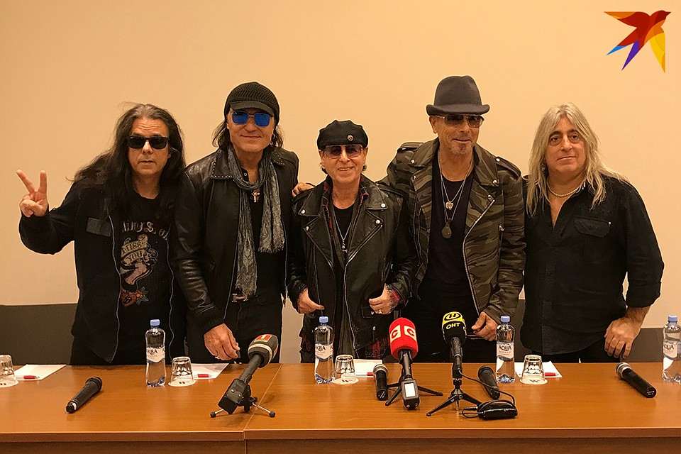 Scorpions прилетели в Минск, и сразу же решили пообщаться с прессой.